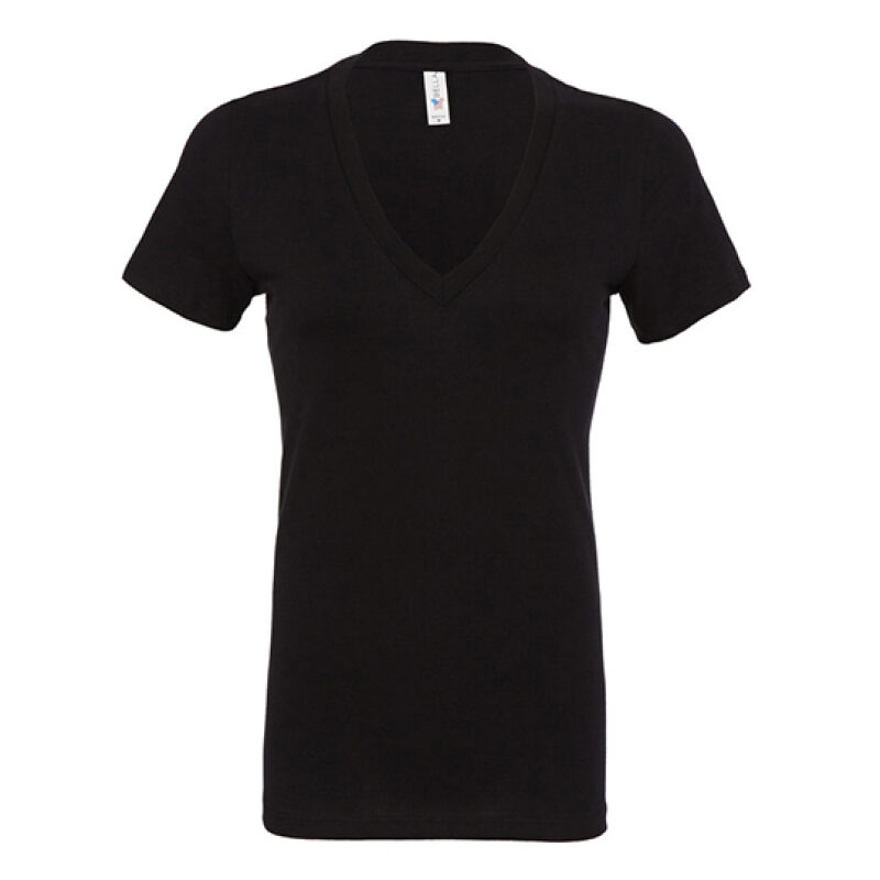 Women`s Jersey Deep V-Neck T-Shirt