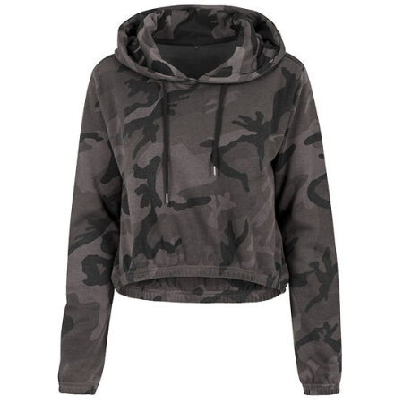 Ladies` Camo Cropped Hoody