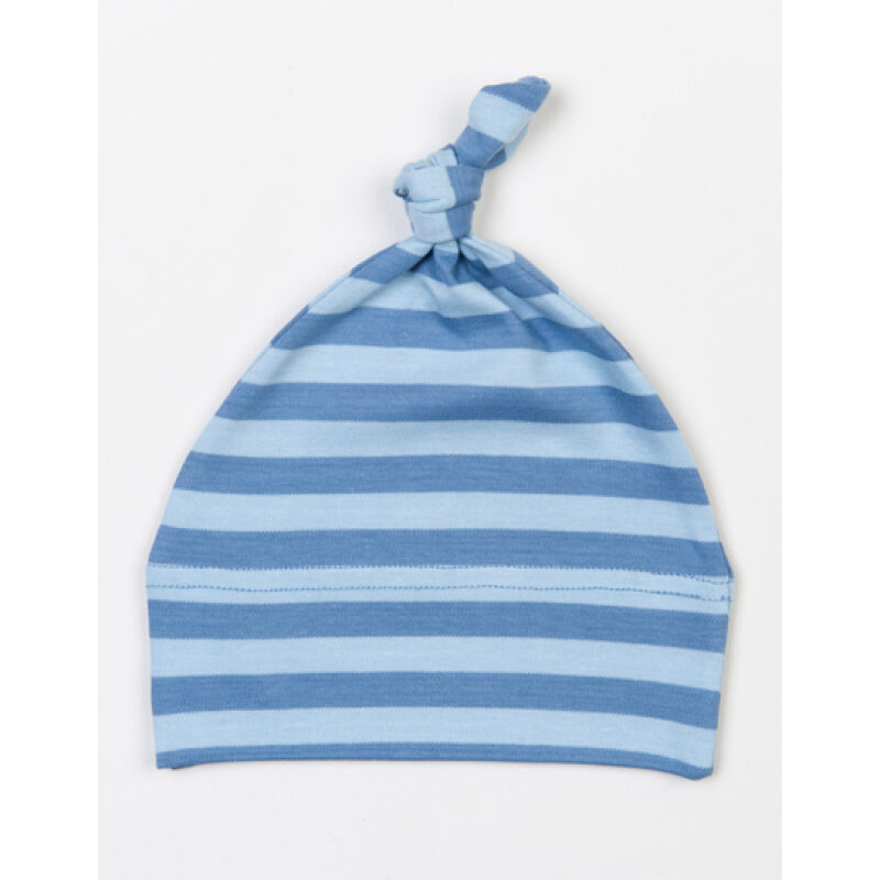 Baby Stripy One Knot Hat