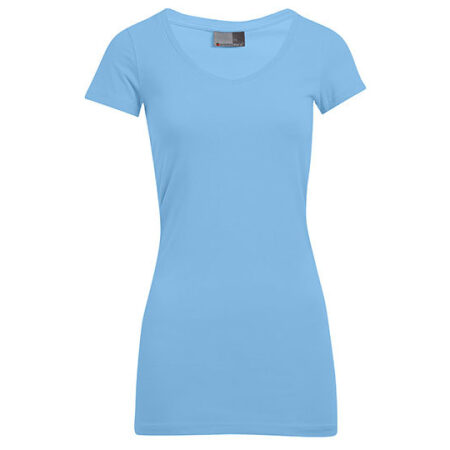 Women`s Slim Fit V-Neck-T Long