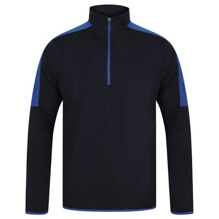 Adults` 1/4 Zip Midlayer with Contrast Panelling