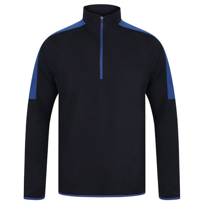 Adults` 1/4 Zip Midlayer with Contrast Panelling