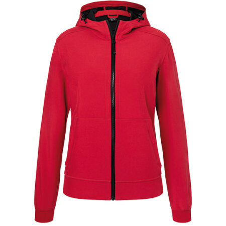 Ladies` Hooded Softshell Jacket