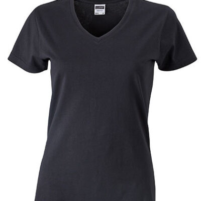 Ladies` Slim Fit V-T