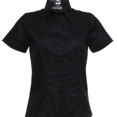 Women`s Tailored Fit Workwear Oxford Shirt Short Sleeve