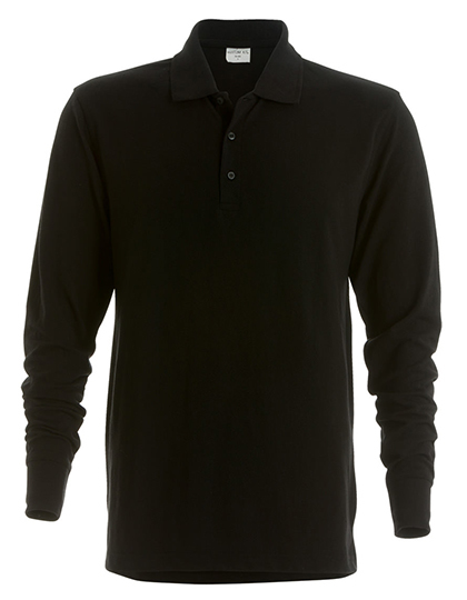 Men`s Classic Fit Piqué Polo Shirt Long Sleeve