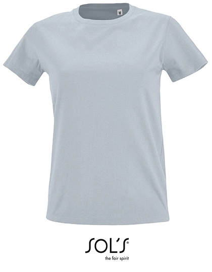 Women`s Round Neck Fitted T-Shirt Imperial