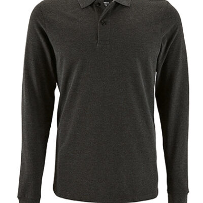 Men`s Long-Sleeve Piqué Polo Shirt Perfect