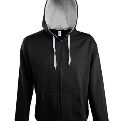 Contrasted Zipped Hooded Jacket Soul Men