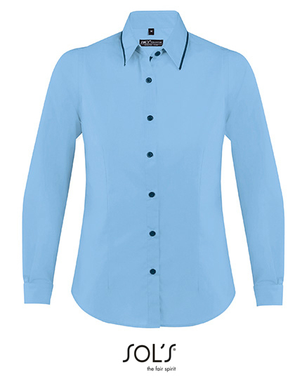 Women`s Long Sleeves Fitted Shirt Baxter