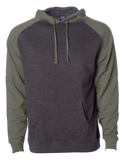 Men`s Lightweight Raglan Hooded Pullover