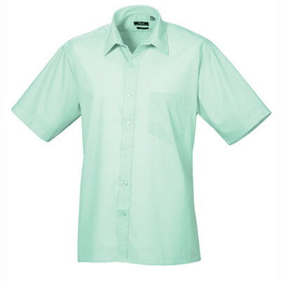 Men`s Poplin Short Sleeve Shirt