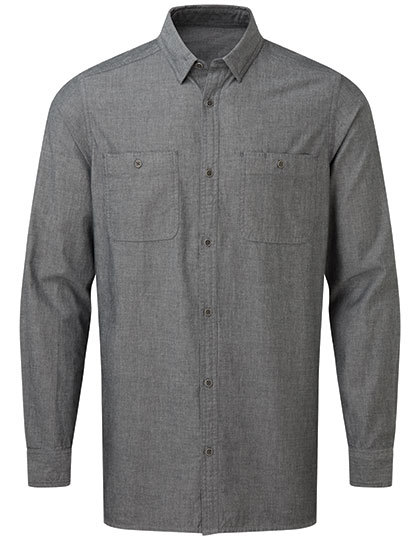 Men`s Organic Chambray Fairtrade Long Sleeve Shirt