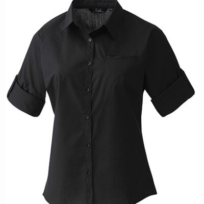 Ladies` Roll-Sleeve´ Poplin Blouse