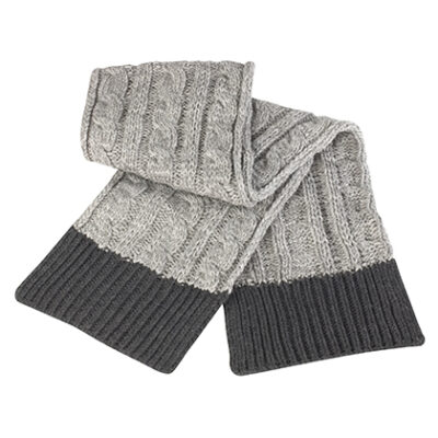 Shades of Grey Knitted Scarf