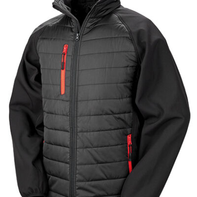 Black Compass Padded Soft Shell Jacket