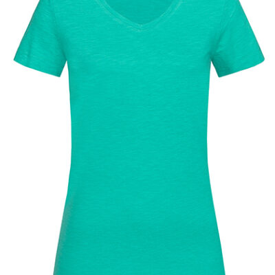 Sharon Slub V-Neck Women