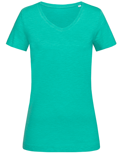 Sharon Slub V-Neck Women