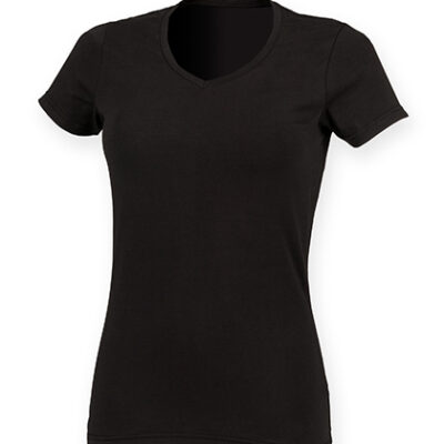 Women`s Feel Good Stretch V-Neck T