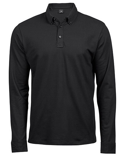 Fashion Long Sleeve Luxury Stretch Polo