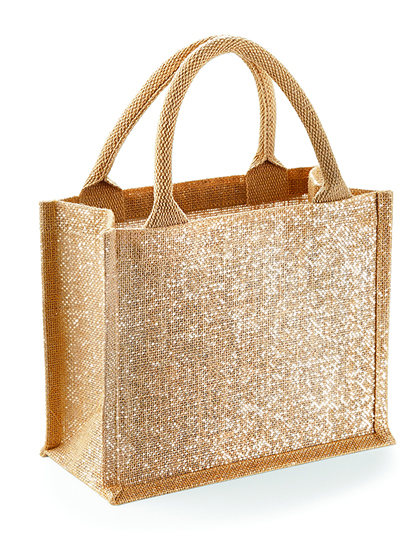 Shimmer Jute Mini Gift Bag