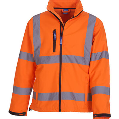 High Visibility 2 Bands & Braces Softshell Jacket