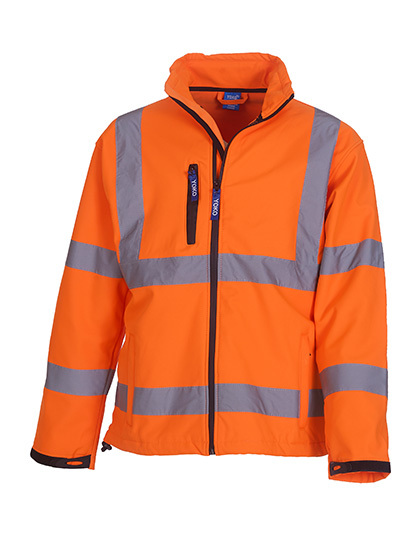 High Visibility 2 Bands & Braces Softshell Jacket