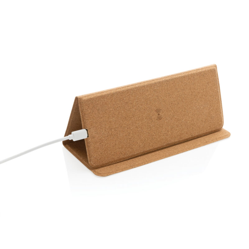 Podložka pod myš s bezdrôtovou nabíjačkou 10W z FSC® korku - Image 4