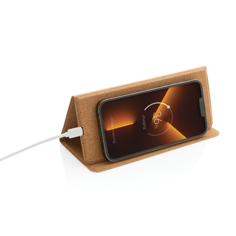 Podložka pod myš s bezdrôtovou nabíjačkou 10W z FSC® korku - Image 5