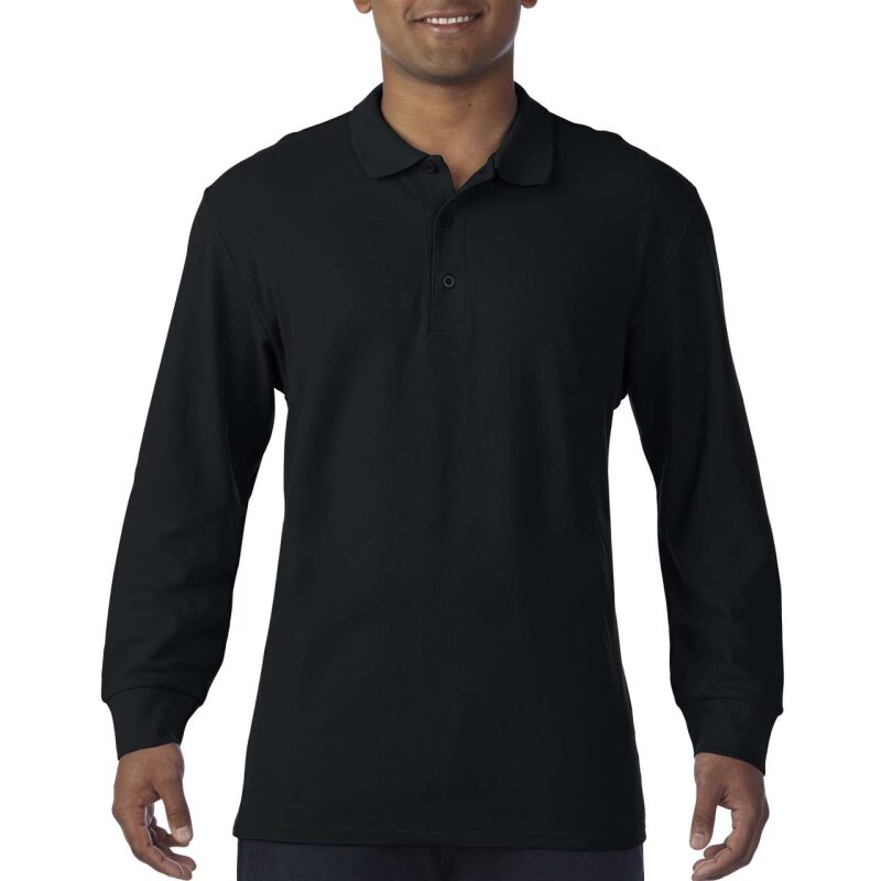 PREMIUM COTTON® ADULT LONG SLEEVE DOUBLE PIQUÉ POLO