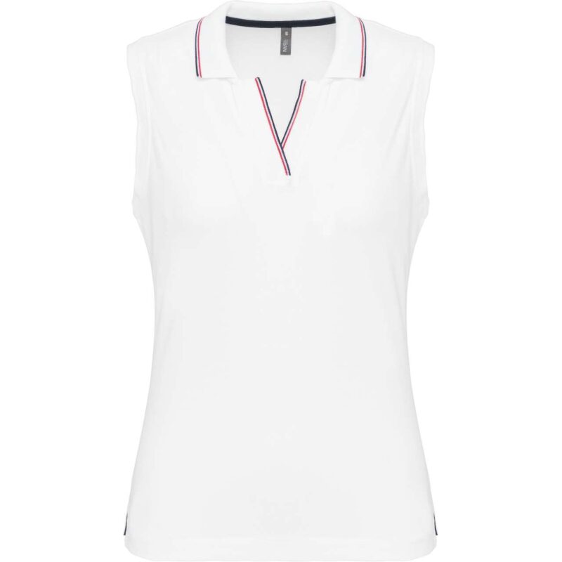 LADIES' SLEEVELESS POLO SHIRT