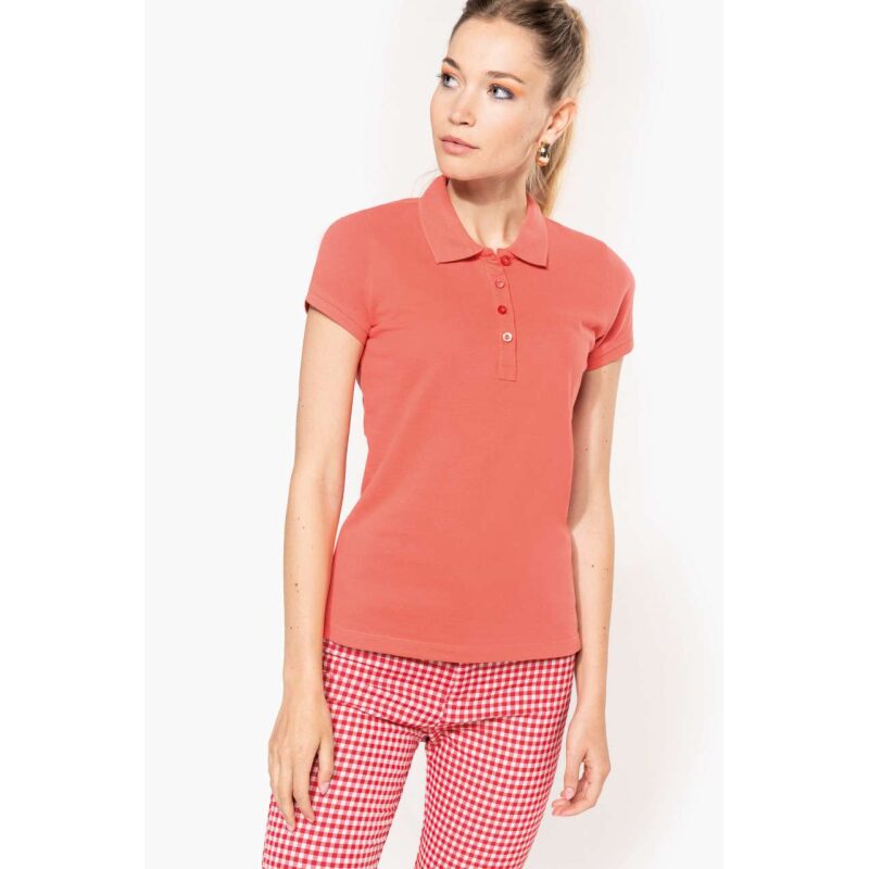 LADIES’ SHORT-SLEEVED PIQUÉ POLO SHIRT - Image 2