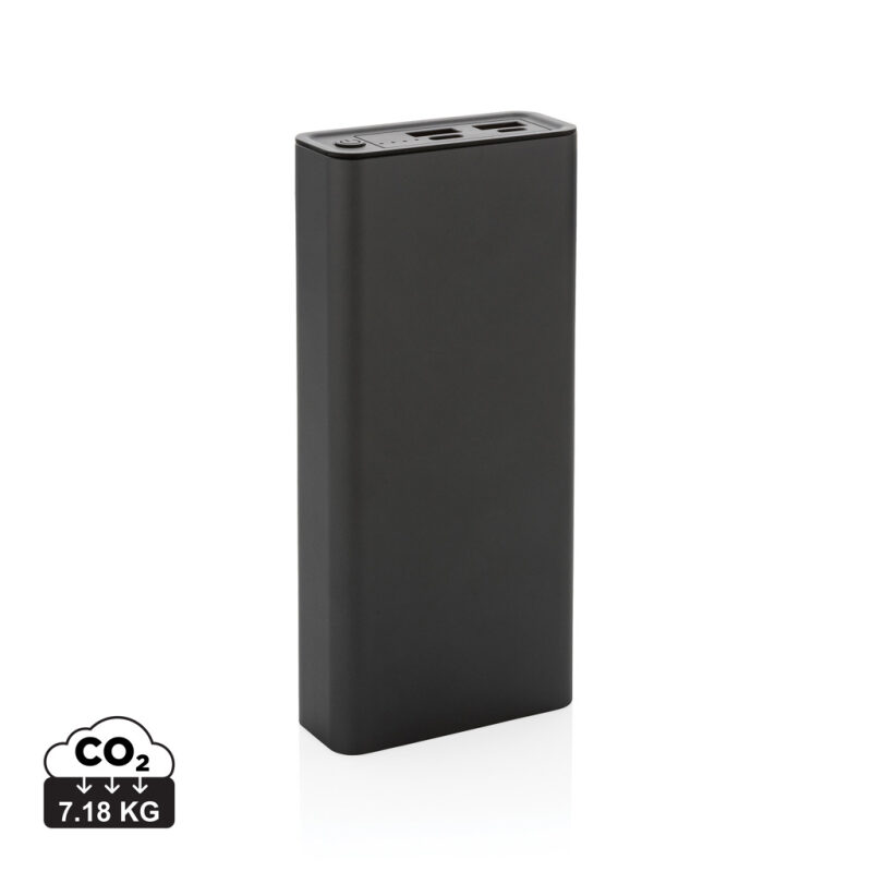 Powerbanka Terra 20 000mAh 20W z recyklovaného hliníka a ABS