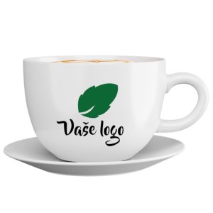 espresso šálka s logom