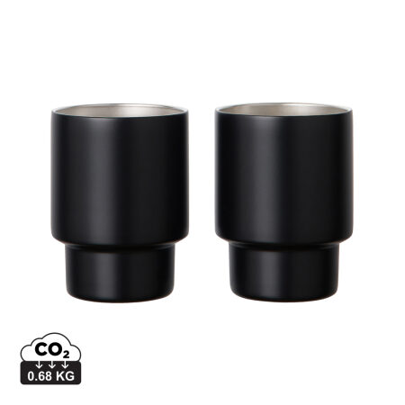 VINGA Nagano RCS recyklované nerezové hrnčeky, sada 2 ks