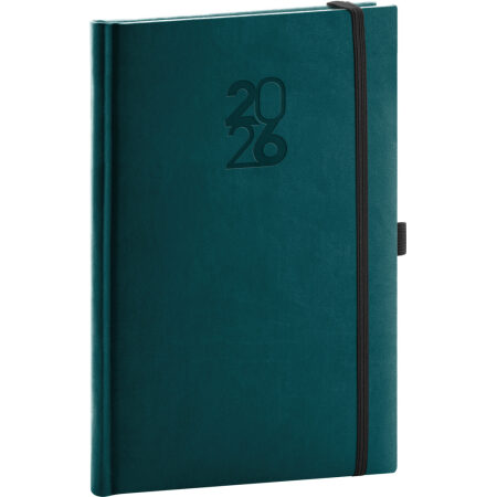 NOTIQUE Týždenný diár Aprint Top 2026, petrolejový, 15 x 21 cm