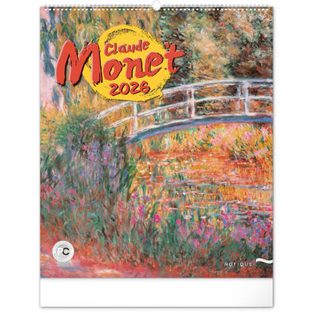 NOTIQUE Nástenný kalendár Claude Monet 2026, 48 x 56 cm