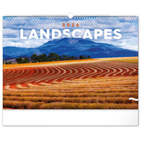 NOTIQUE Nástenný kalendár Krajiny 2026, 48 x 33 cm