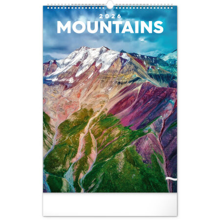 NOTIQUE Nástenný kalendár Hory 2026, 33 x 46 cm