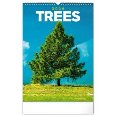 NOTIQUE Nástenný kalendár Stromy 2026, 33 x 46 cm