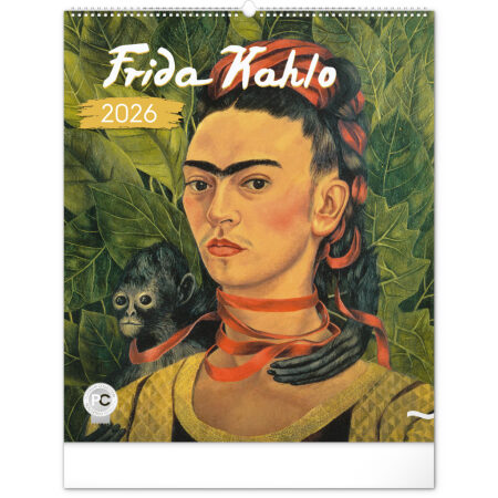 NOTIQUE Nástenný kalendár Frida Kahlo 2026, 48 x 56 cm