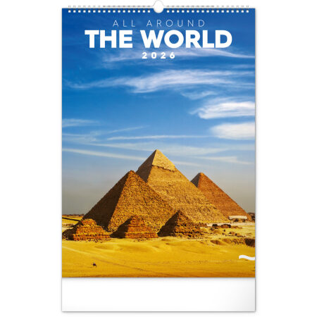 NOTIQUE Nástenný kalendár Svetové monumenty 2026, 33 x 46 cm