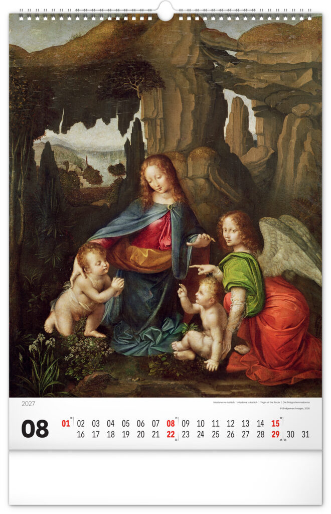 NOTIQUE Nástenný kalendár Renesancia 2027, 33 x 46 cm – Obrázok 9