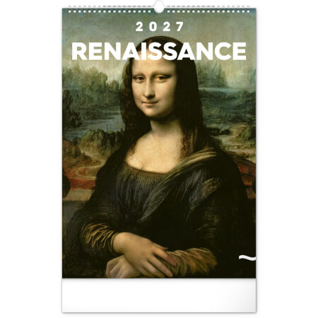 NOTIQUE Nástenný kalendár Renesancia 2027, 33 x 46 cm