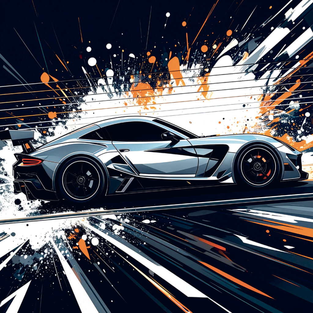 NOTIQUE Grid calendar Fast Cars 2027, 30 x 30 cm – Obrázok 4