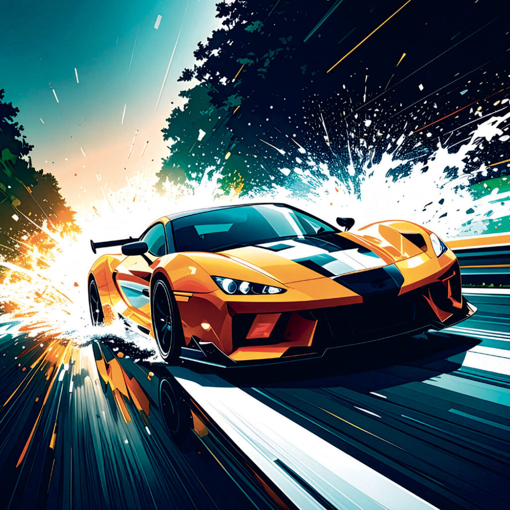NOTIQUE Grid calendar Fast Cars 2027, 30 x 30 cm – Obrázok 5