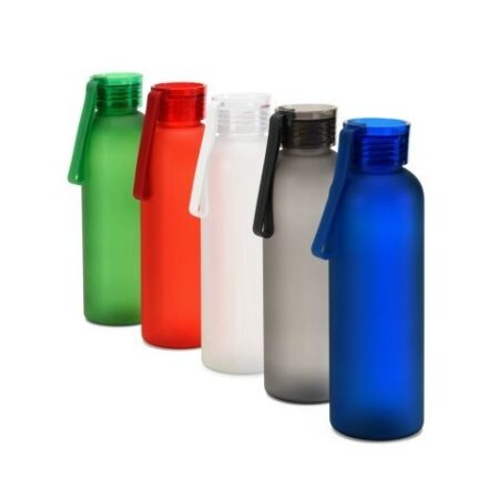 RIO rPET. Recyklovaného PET (100% rPET) fľaša s matným povrchom 600 ml